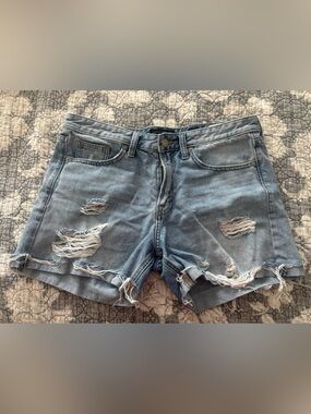 Lucky Brand Light Blue Distressed Denim Shorts